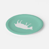 In Ohnmachte fallend Ziegen Pappteller (Schrägansicht)