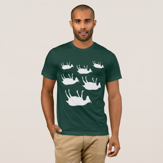 In Ohnmachte fallend Ziegen T-Shirt (Vorne ganz)