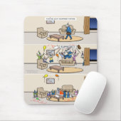 In Ohnmachte fallend Ziegen-Überraschungs-Partys Mousepad (Mit Mouse)