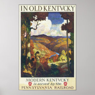 In Old Kentucky Pennsylvania Railway Poster