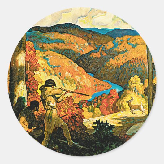 In Old Kentucky Runder Aufkleber (Vorderseite)