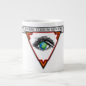 "IN ORBE TERRUM NON VISI" Jumbo-Tasse (Vorderseite)