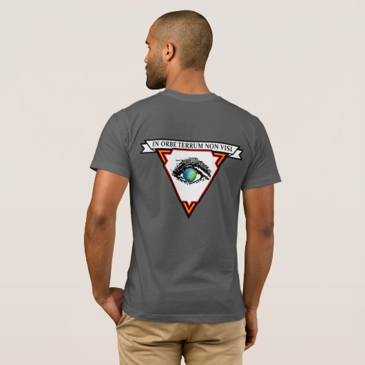 "IN ORBE TERRUM NON VISI" T-Shirt (Schwarz voll)