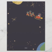 In Orbit Illustration Holiday Foto Stationery Briefbogen (Rückseite)