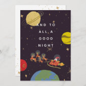 In Orbit Weihnachts-Fotokarte Feiertagskarte (Vorne/Hinten)