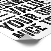 In Order To Insult Me I Must First Value Your Onio Poster (Ecke)