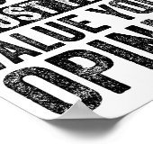 In Order To Insult Me I Must First Value Your Onio Poster (Ecke)