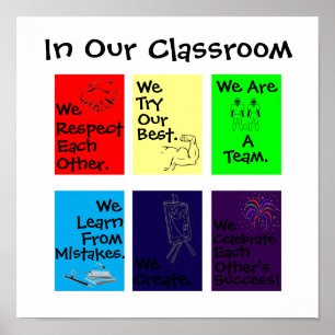"In Our Classroom" motivational poster