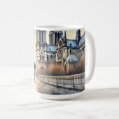 In Paris - Frankreich - Aquarellmalerei Kaffeetasse (VorderseiteRechts)