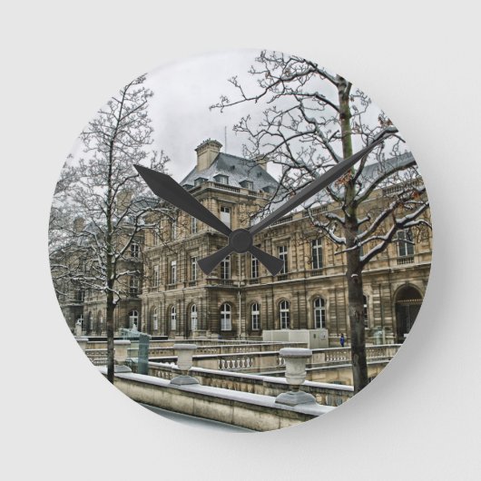 In Paris Runde Wanduhr (Vorderseite)