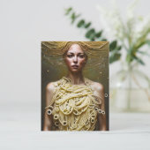 In Pasta gekleidet Postkarte (Stehend Vorderseite)