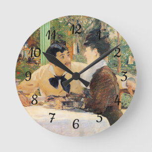 In Pater Lathuille's Edouard Manet   Runde Wanduhr