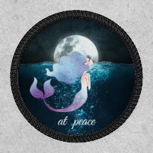 In Peace ~ Meerjungfrau schwimmen unter Vollmond
