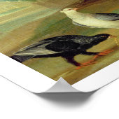 In Peacock, Doves, Chickens and a Jay in a Park Poster (Ecke)