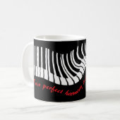 In perfekter Harmonie – Klavier-Design-Kaffeetasse Kaffeetasse (Vorderseite Links)