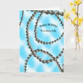 In Perlen verpackte Geburtstagskarte Karte (Gelbe Blume)