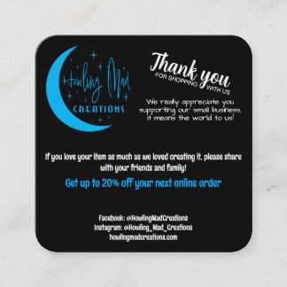 In Person Discount Card Quadratische Visitenkarte