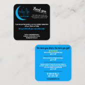 In Person Discount Card Quadratische Visitenkarte (Vorne/Hinten)