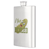 "In pickled Delight: Ich Got pickled!" Flachmann (Links)