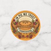 In Pie We Trust Confetti Konfetti (Klein Vorderseite)