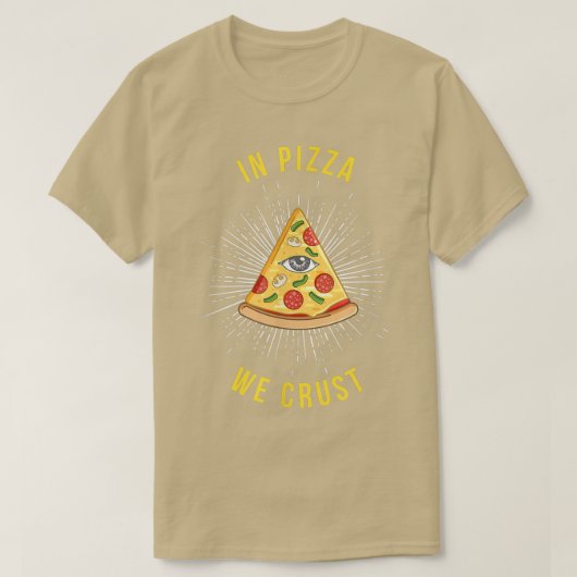 In Pizza Crust Cool italienisches Food Lover T-Shi T-Shirt (Design vorne)