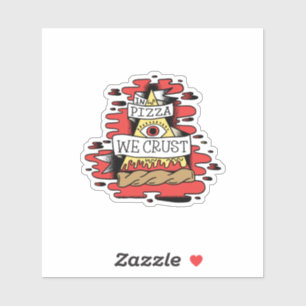 In Pizzas Crust Aufkleber