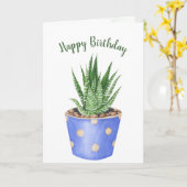 In Polka Dot Pot Karte (Gelbe Blume)