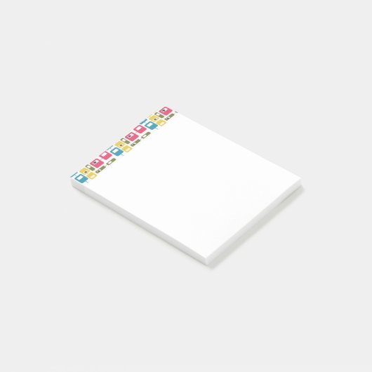 in post-it klebezettel (angewinkelt)