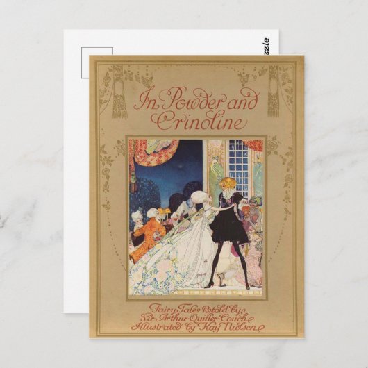 In Powder und Crinoline 1913, Kay Nielsens Abdecku Postkarte (Vorne/Hinten)