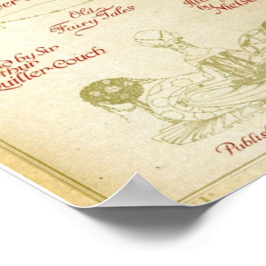 In Powder und Crinoline, Kay Nielsens Titelseite Poster (Ecke)