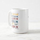In Principio Erat Verbum Latin with English Kaffeetasse (Vorderseite Links)