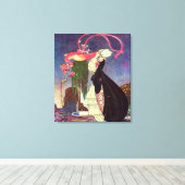 In Pulverform und Crinoline Alte Märchen Leinwanddruck (Insitu (Holzboden))