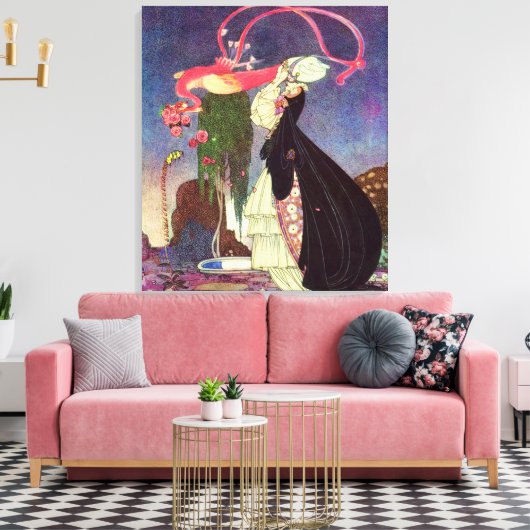 In Pulverform und Crinoline Alte Märchen Leinwanddruck (Insitu (Wohnzimmer))