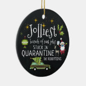 In Quarantäne stecken | Funny 2020 Keramik Ornament (Rechts)