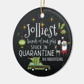 In Quarantäne stecken | Funny 2020 Keramik Ornament (Links)