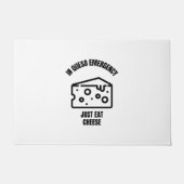 In queso emergency funny cheese pun jokes fußmatte (Vorderseite)