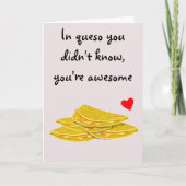 In Queso Funny mexikanische Food Liebe Jahrestag Karte (Vorderseite)