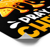 In Queso Notfall bete zu Cheesus Cinco De Mayo C Poster (Ecke)