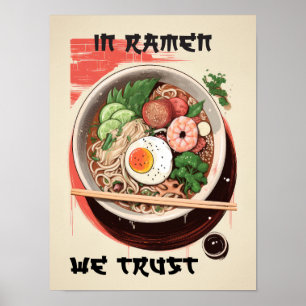 In Ramen vertrauen wir auf die Kunst der Noodle Li Poster