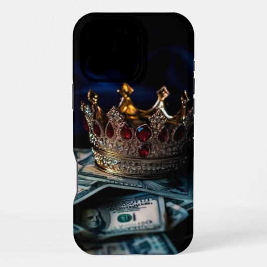 In Reichtum gekrönt iPhone Hülle (Rückseite)