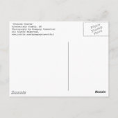 in Richtung Himmel Postkarte (Rückseite)