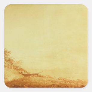 In Richtung zu Arkona Sonnenaufgang betrachten, Quadratischer Aufkleber