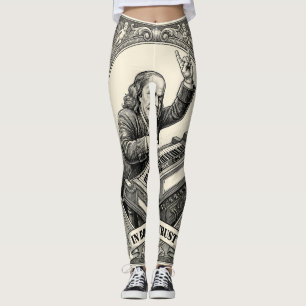 In Rock We Trust 100 Rocks Franklin Keyboarder Leggings