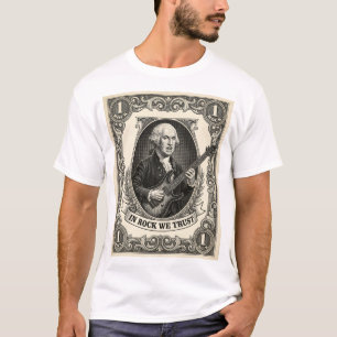 In Rock We Trust 1 Rock Washington Gitarre Vintage T-Shirt