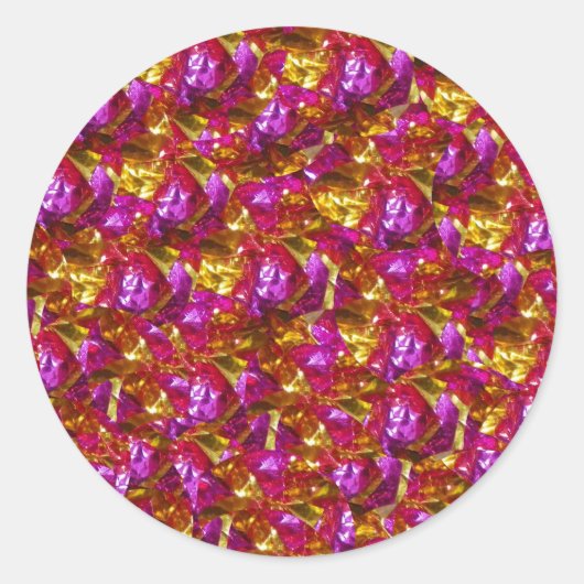 In rosa Aufkleber (Vorderseite)