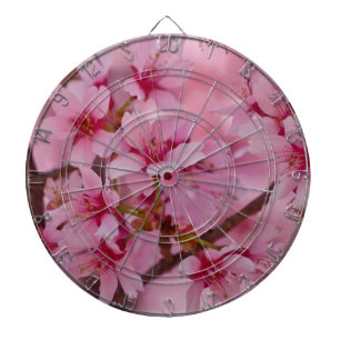 In Rosa gebadete japanische Kirschblüten Dartscheibe