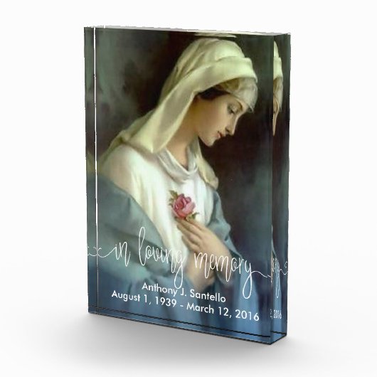 In rosa Rose liebevolle Gedächtnis Overylay | Fotoblock (Rechts)