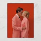 in roter Liebe Postkarte (Vorderseite)