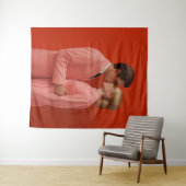 in roter Liebe Wandteppich (Beispiel (Horizontal))