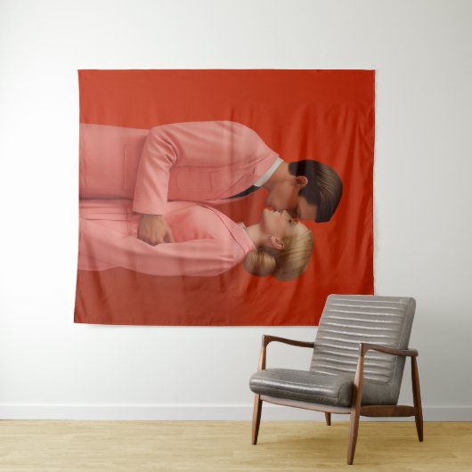 in roter Liebe Wandteppich (Beispiel (Horizontal))